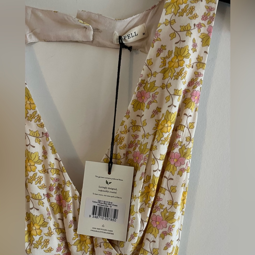 Spell Yellow Rose Bias Maxi Dress - Picture 5 of 7